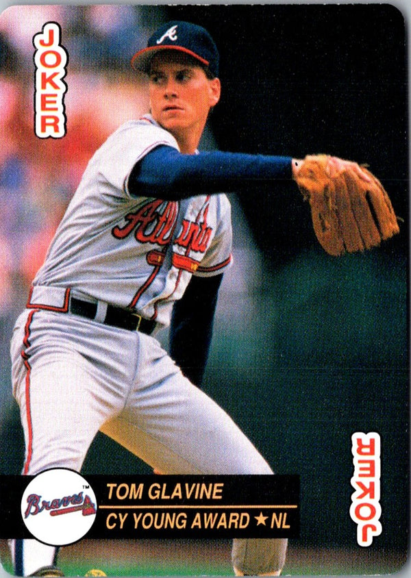 1992 U.S. Playing Card Co. Baseball Aces Tom Glavine #JOKERB