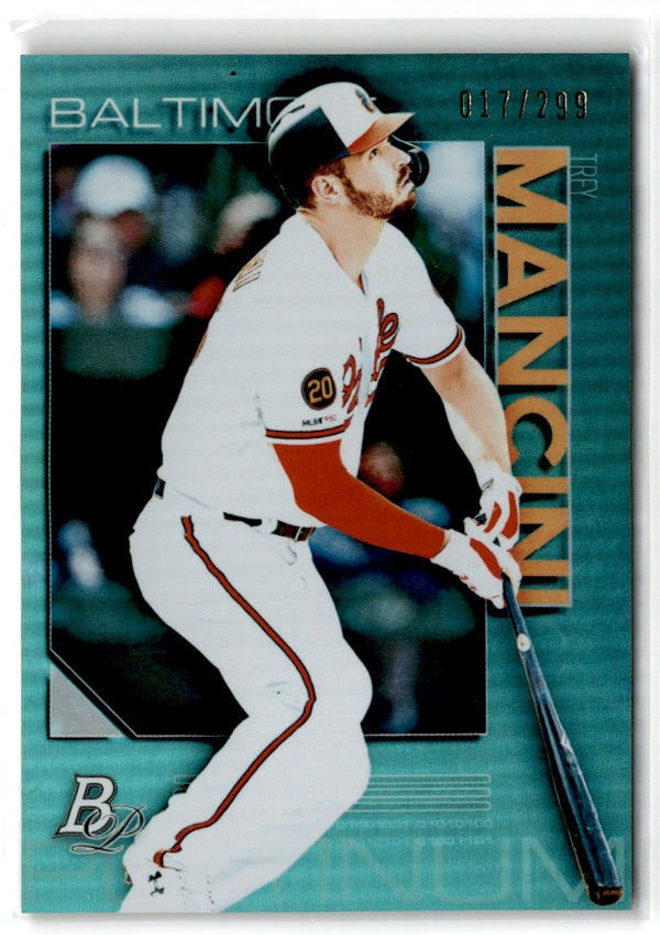 2020 Bowman Platinum Teal Trey Mancini #20 017/299