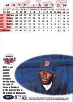 1996 Fleer Matt Lawton #167 Rookie