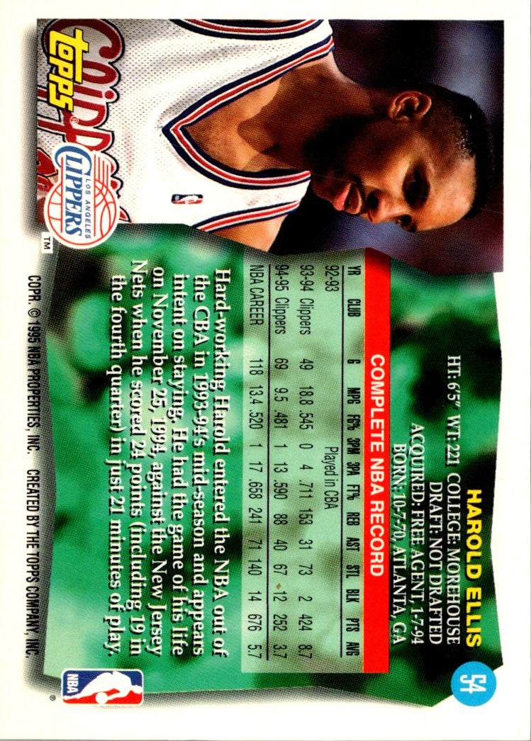 1995 Topps Harold Ellis