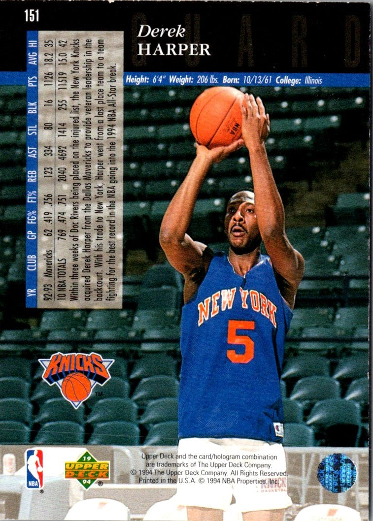 1993 Upper Deck Special Edition Electric Court Derek Harper