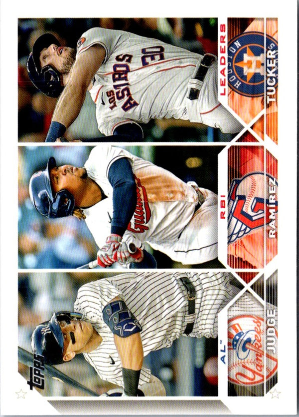 2023 Topps AL RBI Leaders (Aaron Judge/JosÃ© RamÃ­rez/Kyle Tucker) LL #241