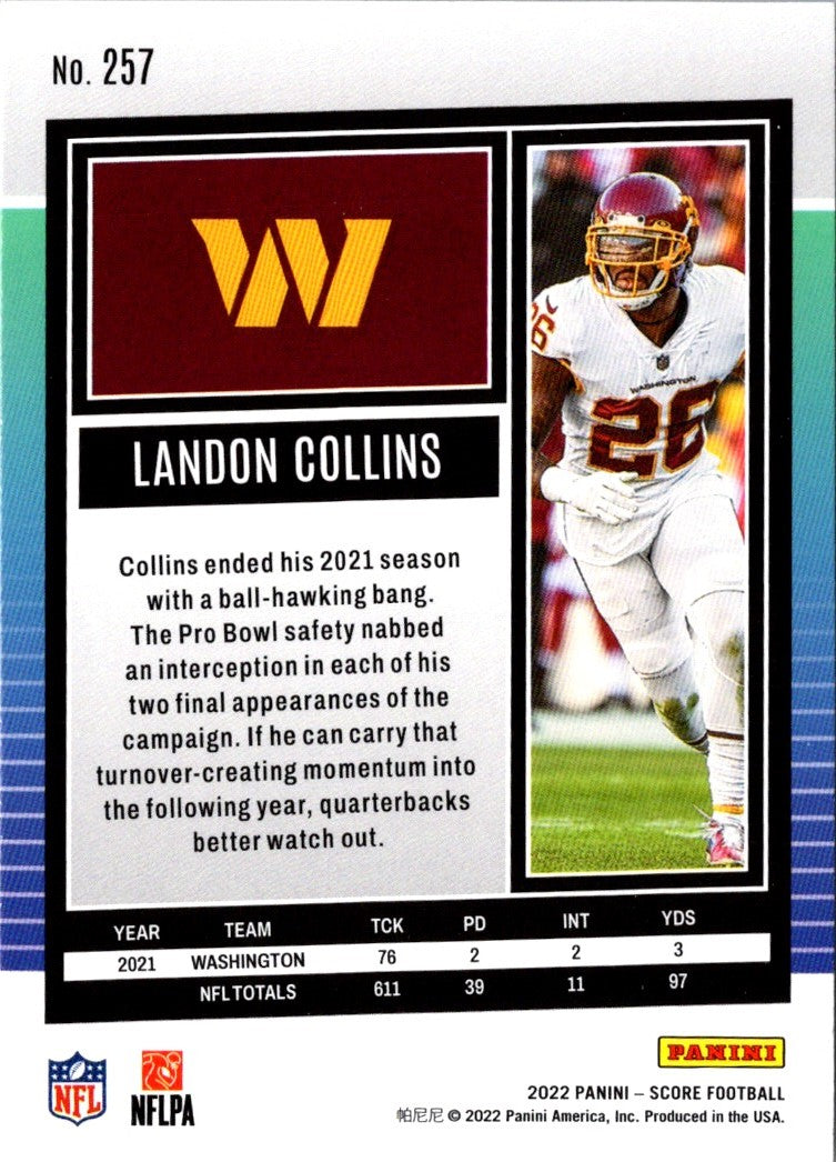 2022 Score Landon Collins