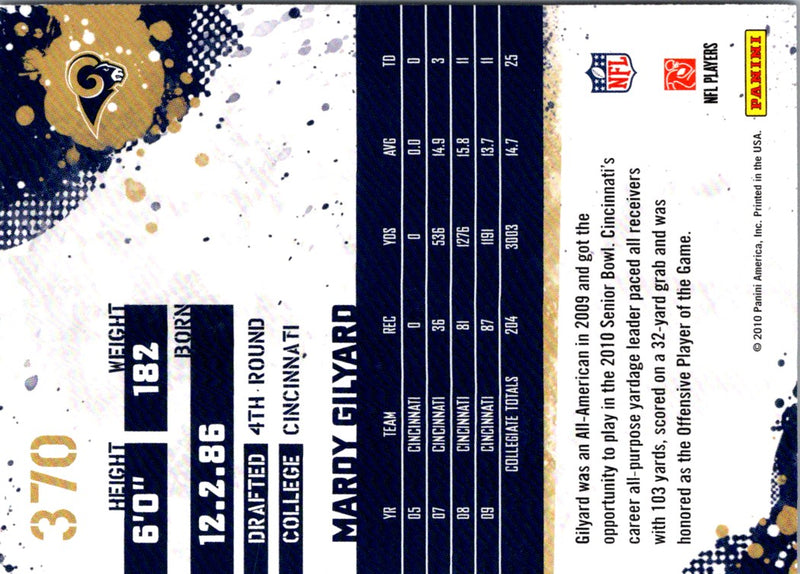2010 Score Mardy Gilyard
