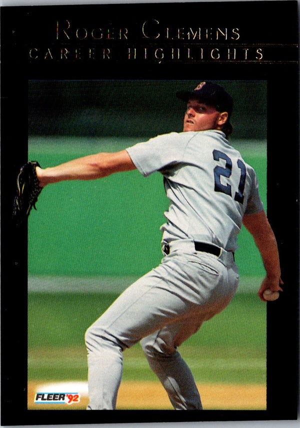 1992 Fleer Roger Clemens #4