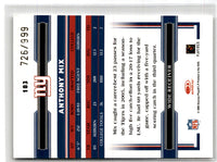 2006 Donruss Threads Retail Rookies Anthony Mix #183 726/999