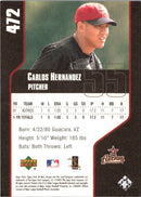 2002 Upper Deck 40-Man Carlos E. Hernandez