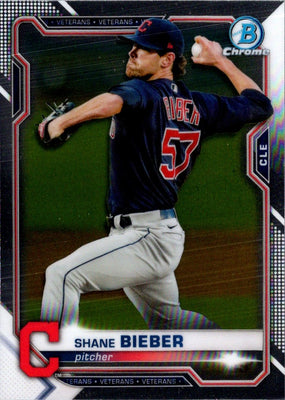 2021 Bowman Chrome Shane Bieber #30
