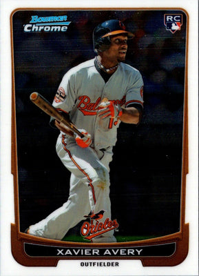 2012 Bowman Draft Picks & Prospects Chrome Xavier Avery #34
