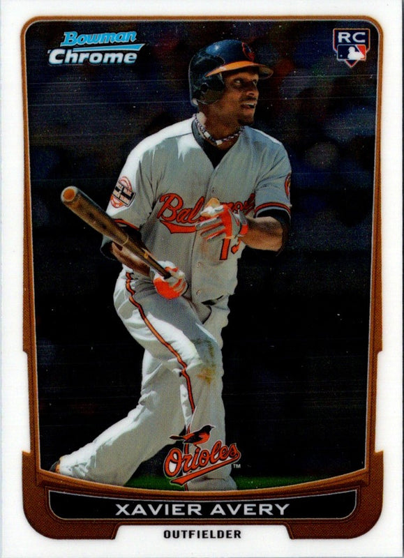 2012 Bowman Draft Picks & Prospects Chrome Xavier Avery #34