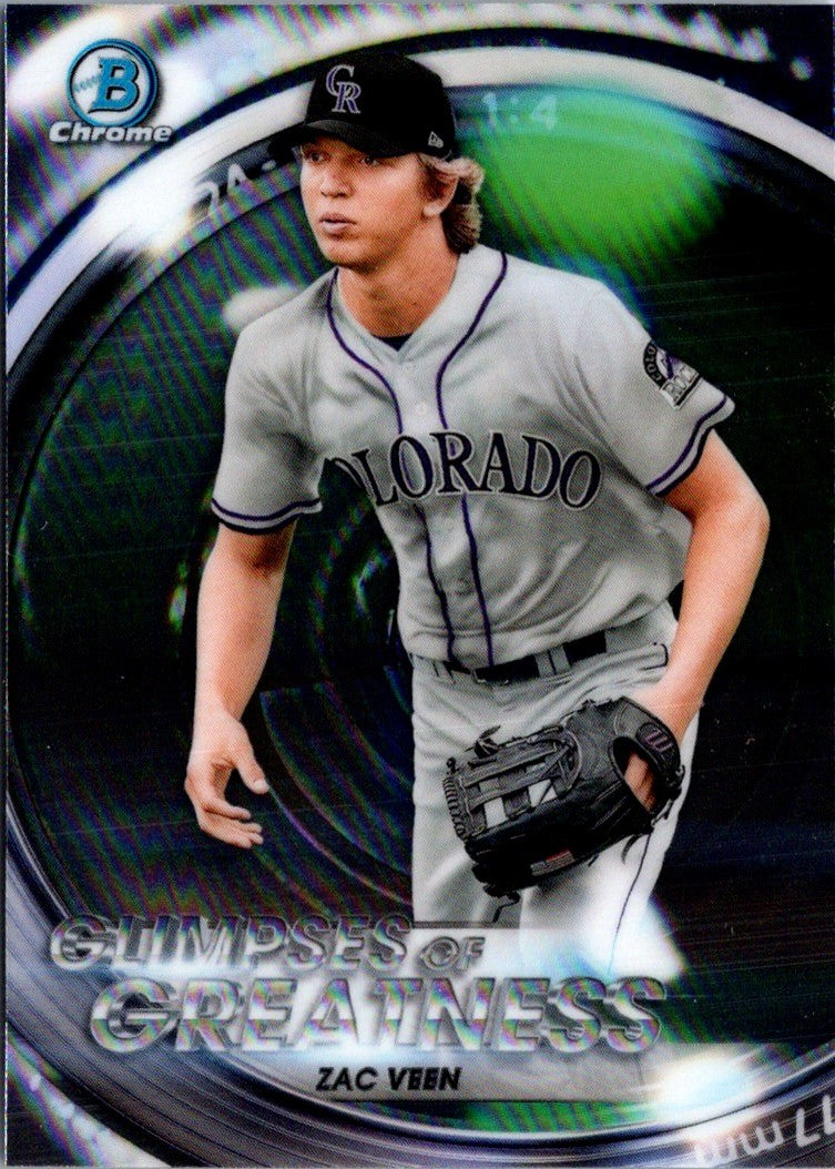 2020 Bowman Draft Glimpses of Greatness Zac Veen