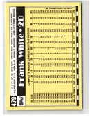 1990 Topps Tiffany Frank White