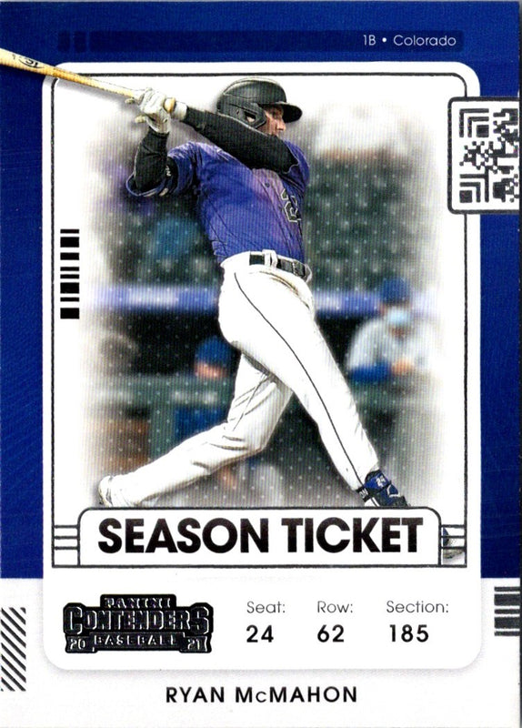 2021 Panini Contenders Blue Ryan McMahon #67