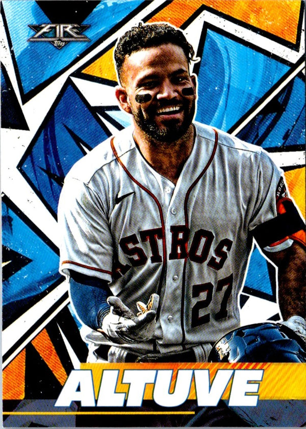 2021 Topps Fire Jose Altuve #77