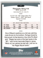 2010 Topps Platinum Reggie Wayne #17