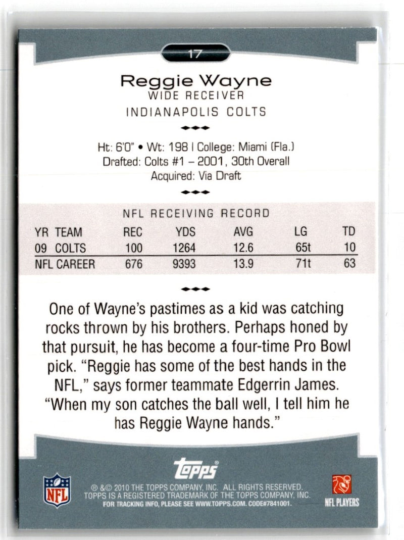 2010 Topps Platinum Reggie Wayne