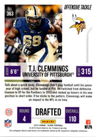 2015 Score T.J. Clemmings #363 Rookie