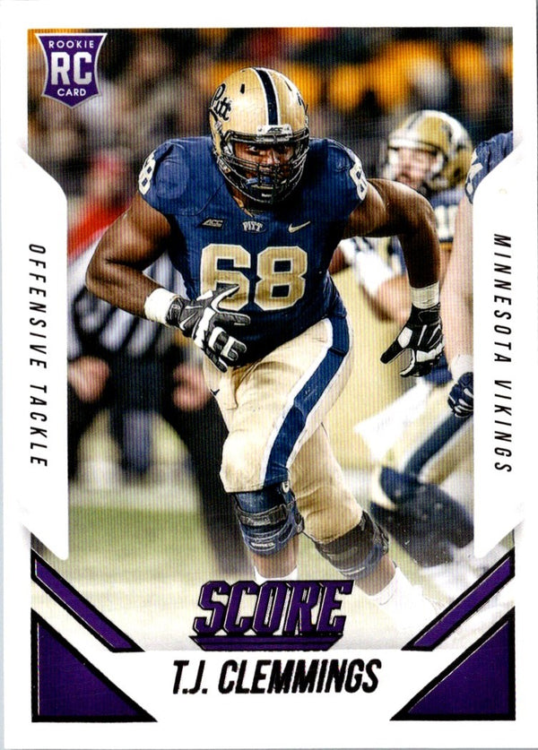 2015 Score T.J. Clemmings #363 Rookie