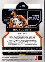 2021 Panini Prizm Blue Rudy Gobert #239