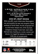 2009 Bowman Chrome Leon Washington