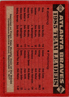 1986 Topps Braves Leaders (Dale Murphy) #456