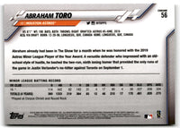 2020 Topps Chrome Abraham Toro #56 Rookie