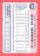 1991 Topps Traded Steve Decker