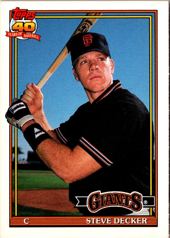 1991 Topps Traded Steve Decker #29T Rookie