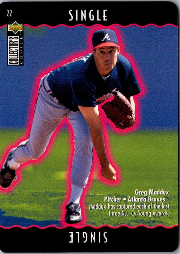 1996 Collector's Choice You Make the Play Greg Maddux #22B