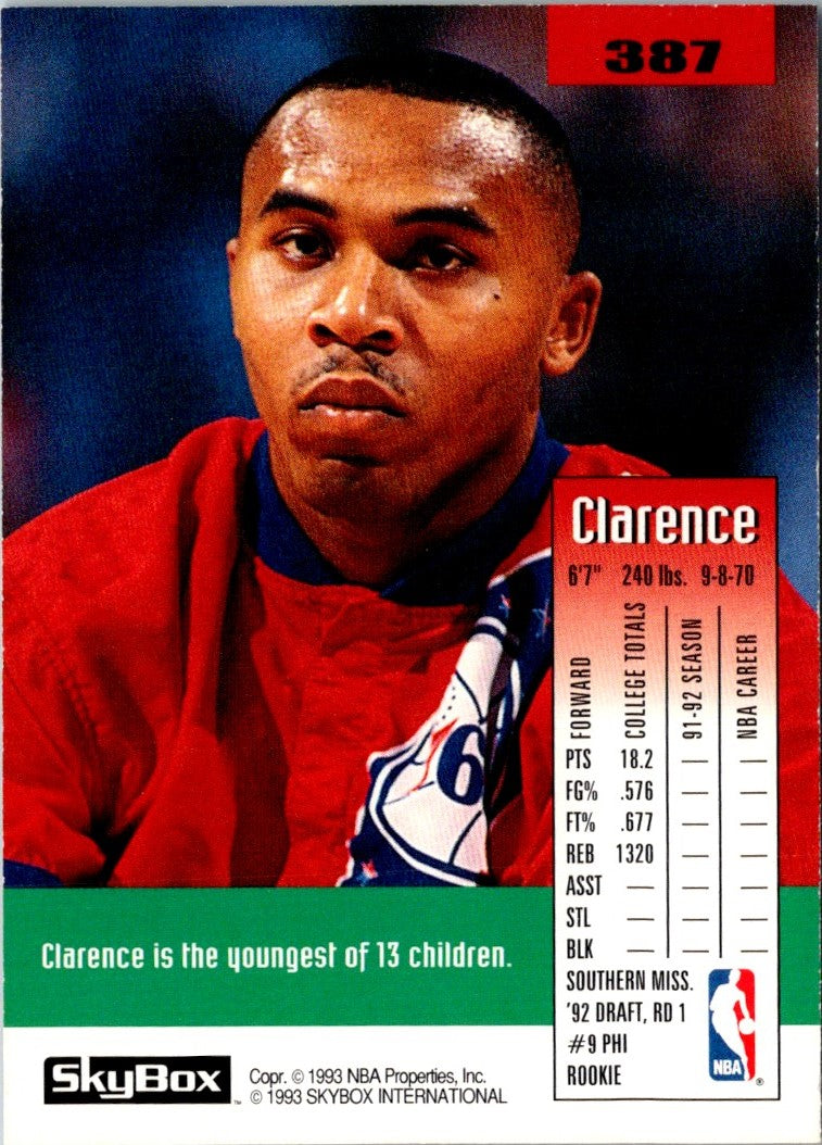 1992 SkyBox Clarence Weatherspoon