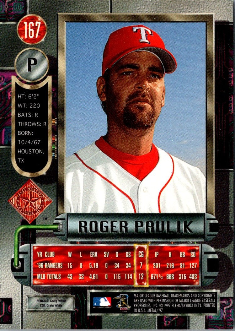 1997 Metal Universe Roger Pavlik