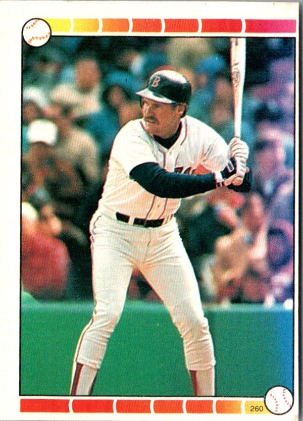 1989 O-Pee-Chee Stickers Wade Boggs #260A