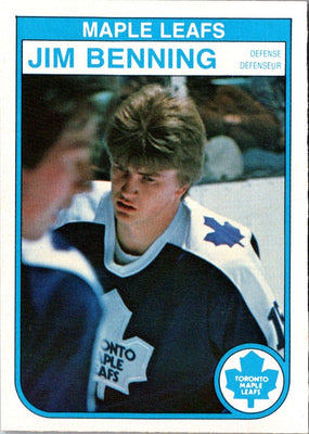 1982 O-Pee-Chee Jim Benning #317 Rookie