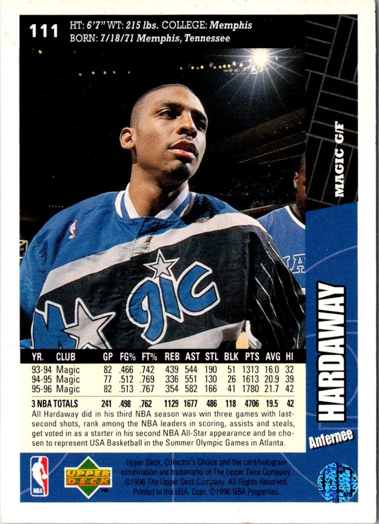 1996 Collector's Choice French Anfernee Hardaway