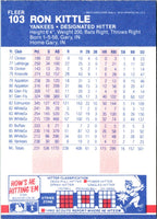 1987 Fleer Ron Kittle #103