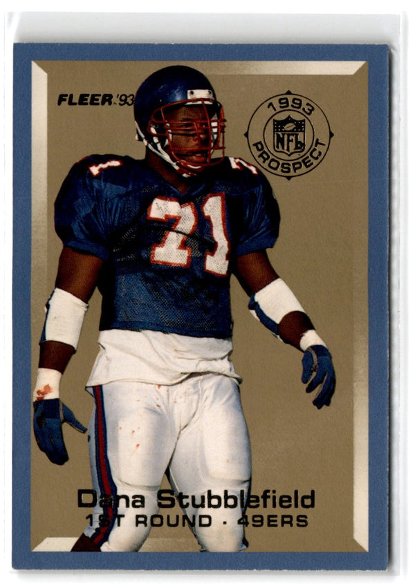 1993 Fleer Prospects Dana Stubblefield #16