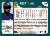 2001 Topps Alfonso Soriano #508