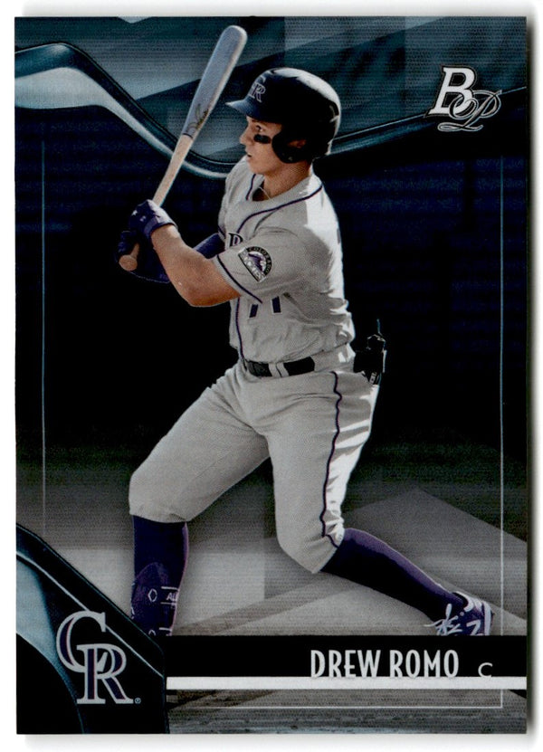 2021 Bowman Platinum Top Prospects Drew Romo #TOP-89