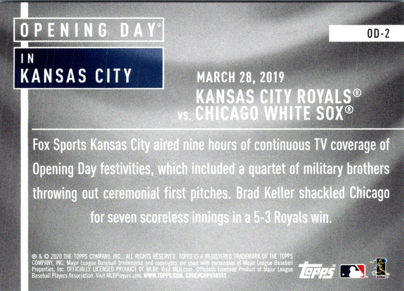 2020 Topps Opening Day Kansas City Royals