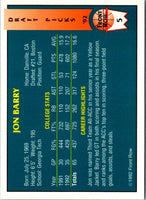 1992 Front Row Draft Picks Jon Barry #5