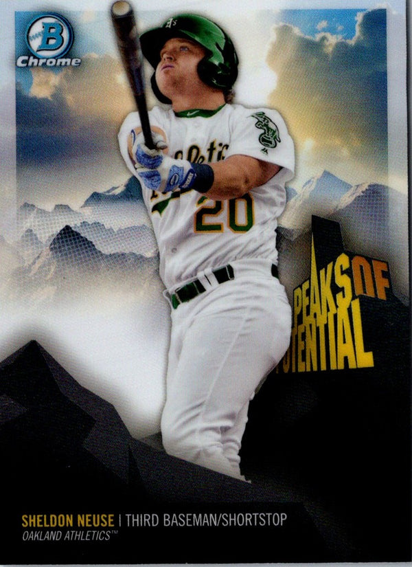 2018 Bowman Chrome Peaks of Potential Sheldon Neuse #PP-SN