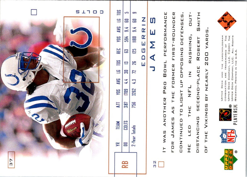 2001 Upper Deck Pros & Prospects Edgerrin James