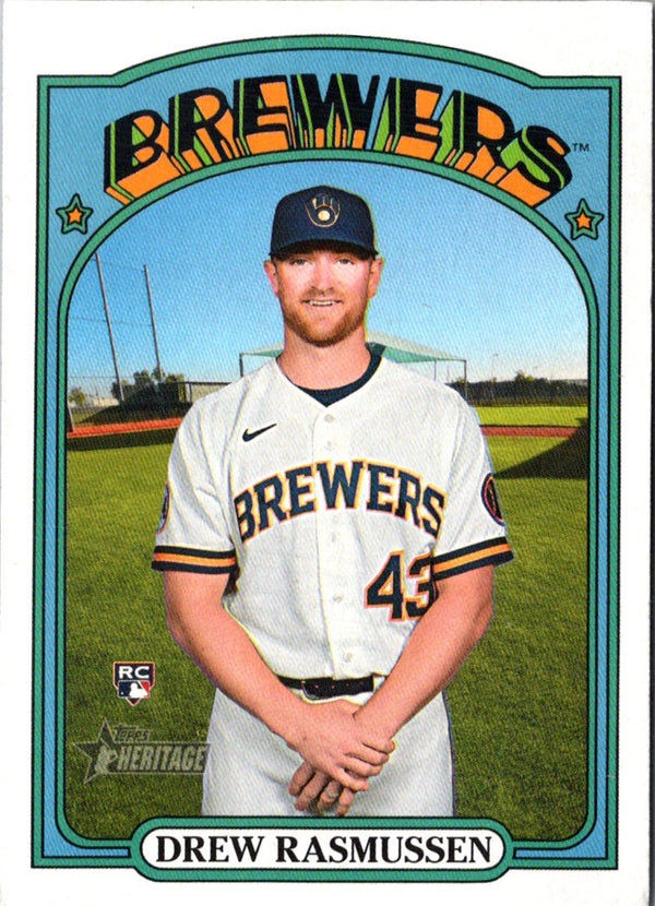 2021 Topps Heritage Drew Rasmussen #704