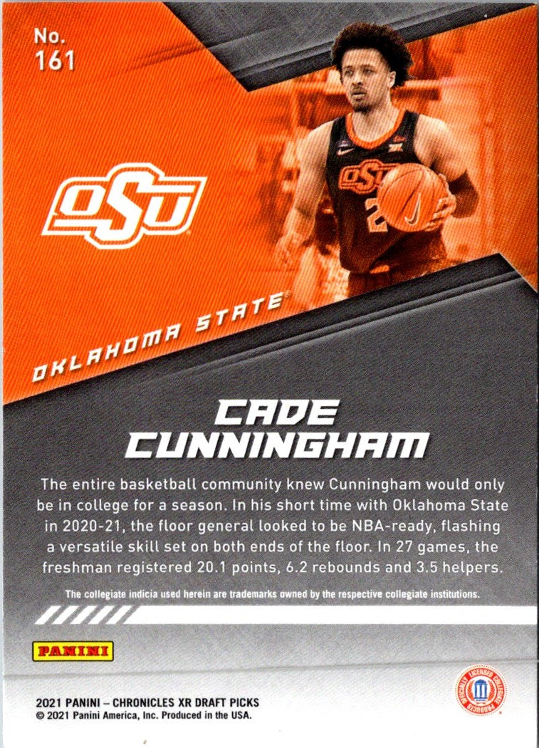 2021 Panini Chronicles Draft Picks Cade Cunningham