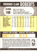 1990 Fleer Fred Roberts