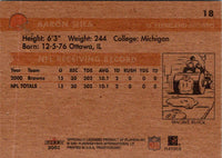2001 Fleer Tradition Glossy Aaron Shea #18