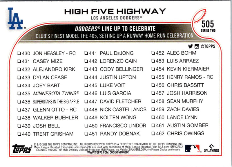 2022 Topps High Five Highway