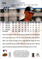 2008 Upper Deck Alex Rios #684