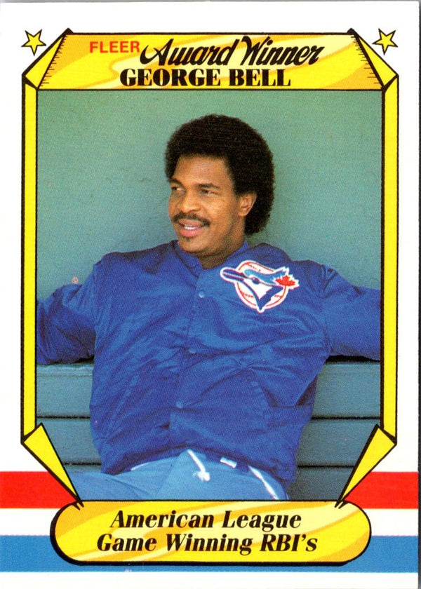 1987 Fleer Award Winners George Bell #2