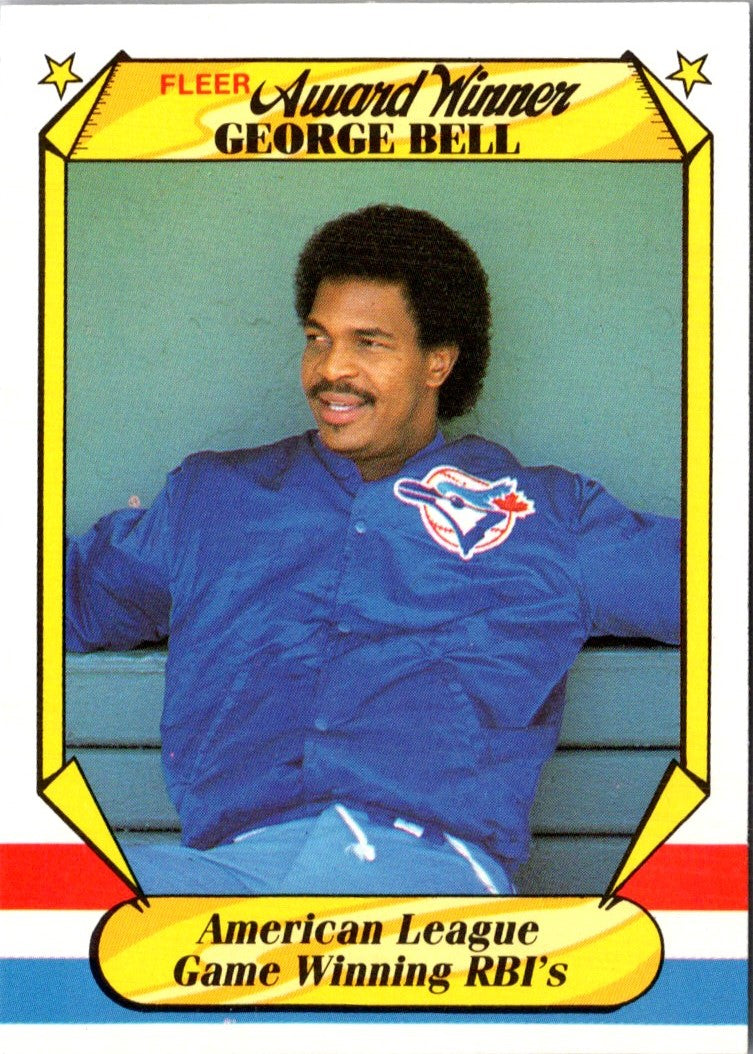 1987 Fleer Award Winners George Bell